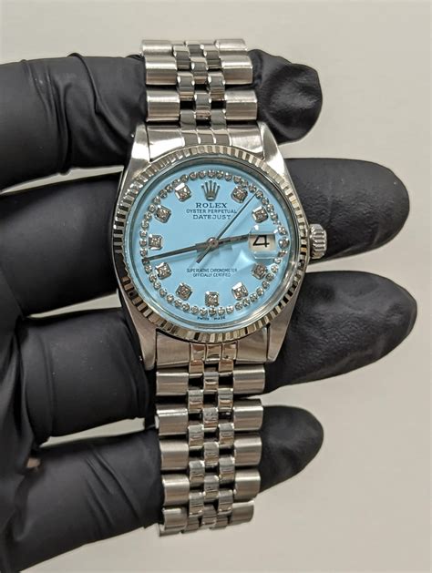 rolex datejust uomo acciaio e oro|rolex datejust blu.